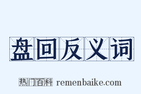 盘回反义词是什么意思的图片